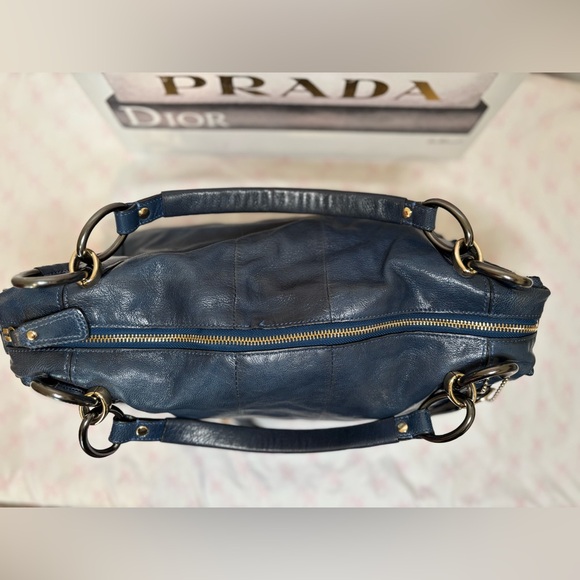 Coach Kristin Elevated limited edition Navy Leather Satchel No. B1193- 16823 - Picture 5 of 14